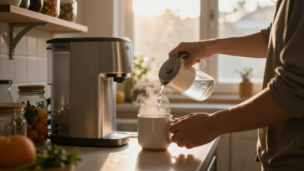 instant hot water dispenser with near boiling water