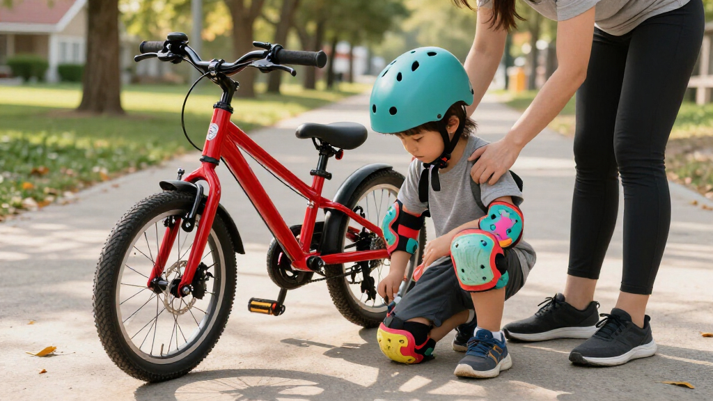 best children's bicycle helmet and pad sets