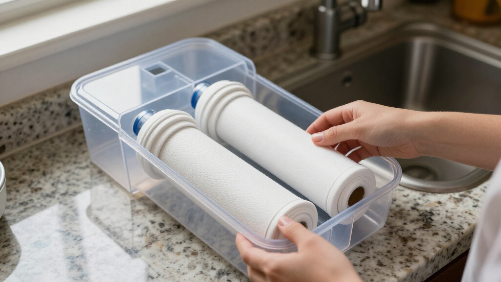 filter storage case for spare filters