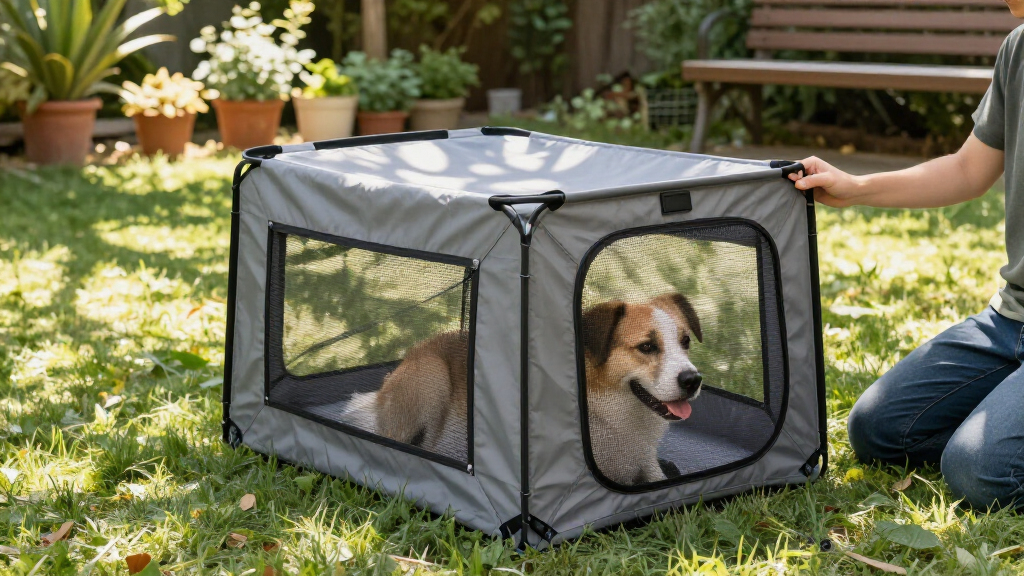 collapsible dog kennel for travel