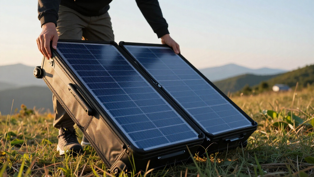folding solar suitcase 200w