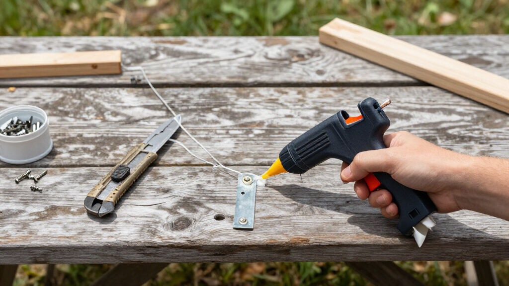 hot glue guns for field fixes