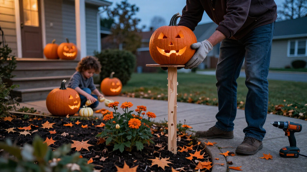 Halloween yard decorations