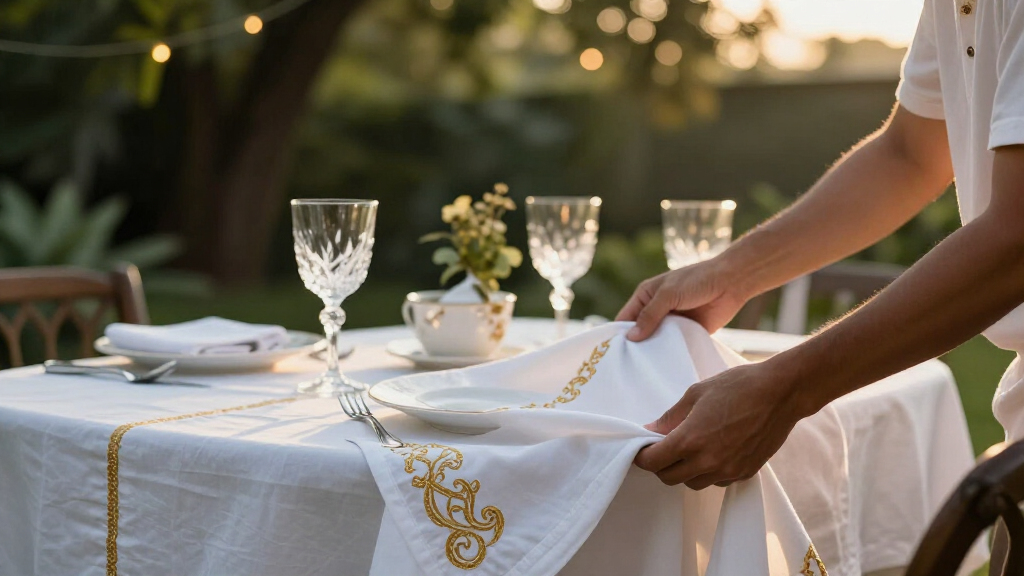 luxury table linens