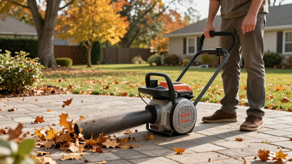 gas-powered leaf blowers