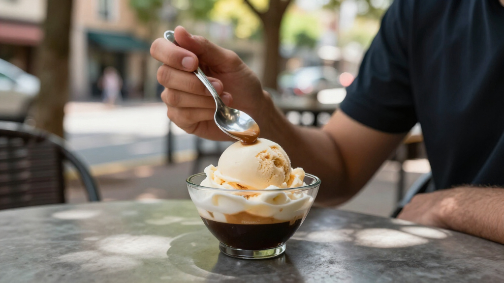 ice cream with espresso