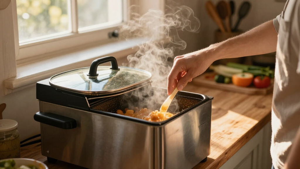 countertop deep fryer stainless steel