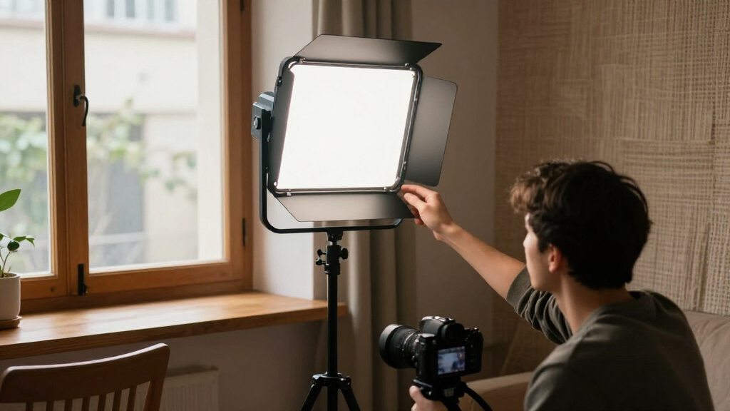 led panel lights for video production