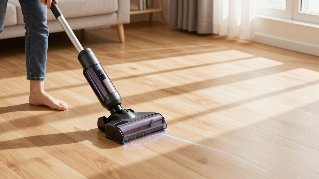 cordless stick vacuum with laser dust detection