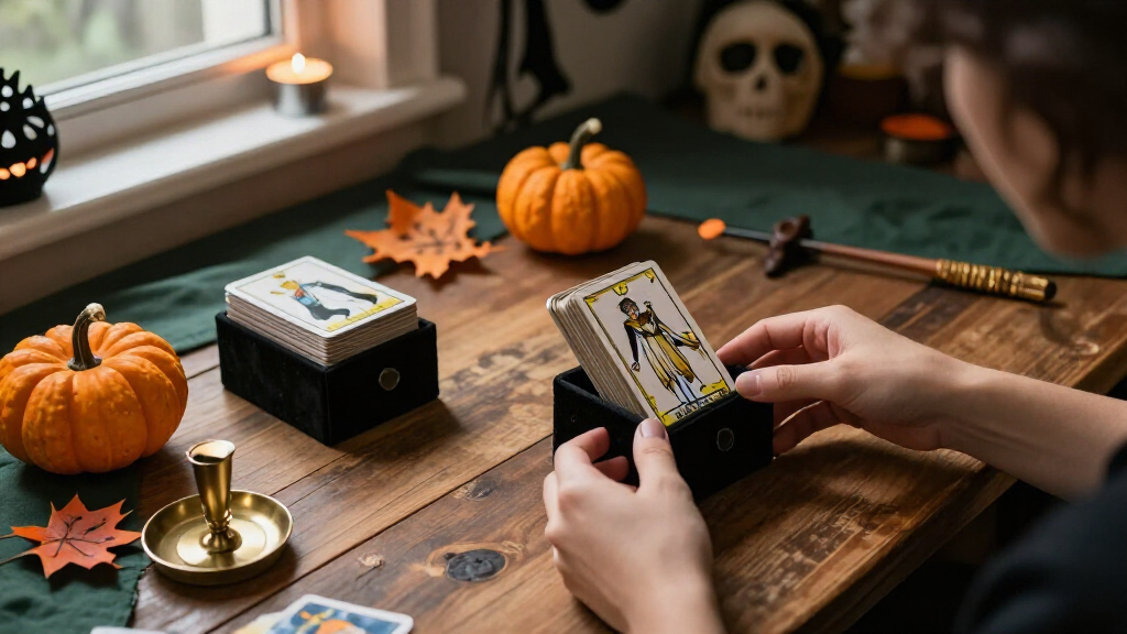 Halloween tarot card holders