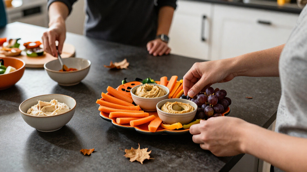 halloween party snack trays