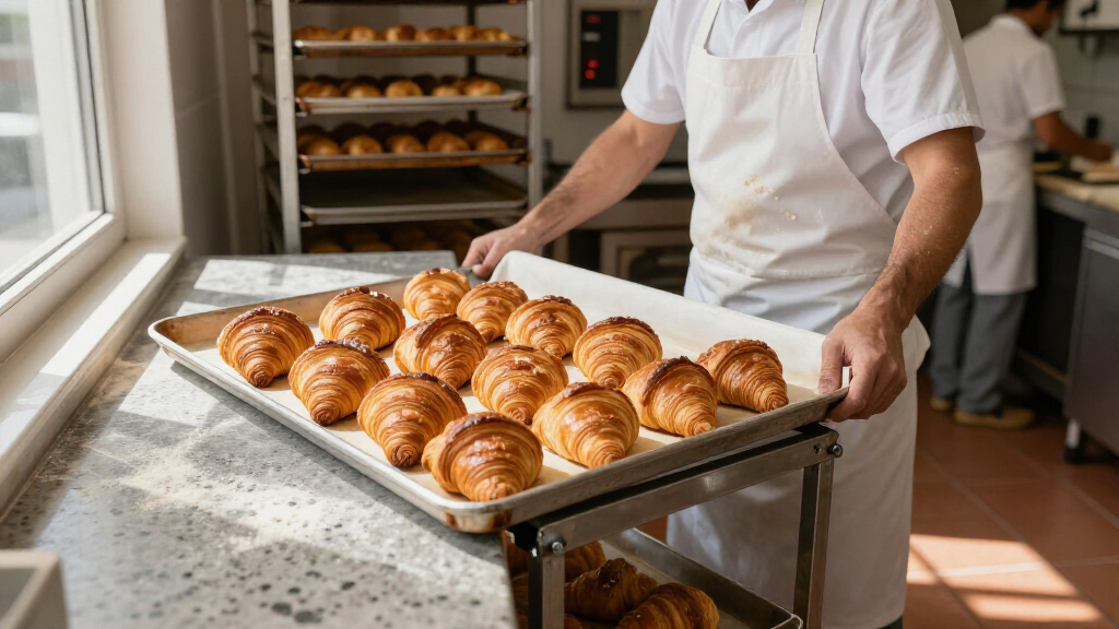rolling sheet pan cart for bakery
