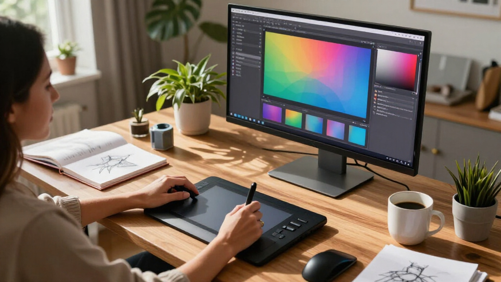 monitor for designers working from home