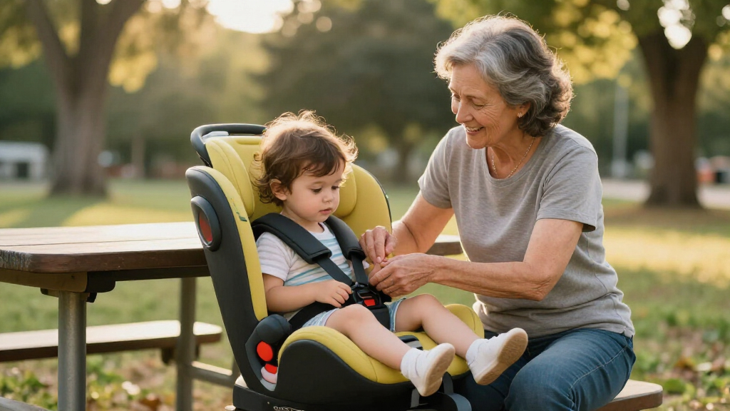 best booster seat for grandparents helping after divorce