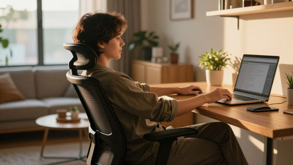 ergonomic office chair for quiet rolling