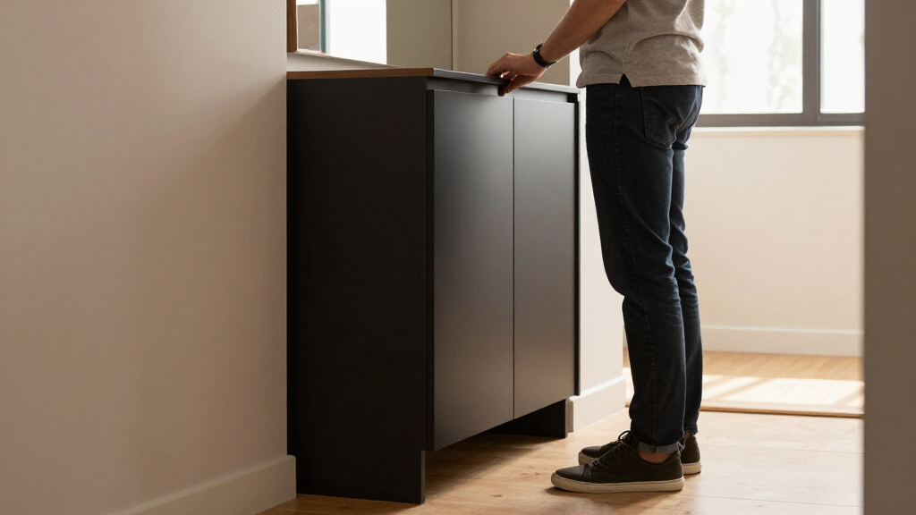 best hallway cabinet slim profile