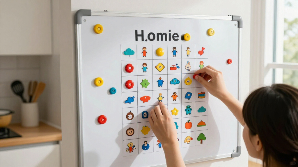 family chore chart magnetic boards
