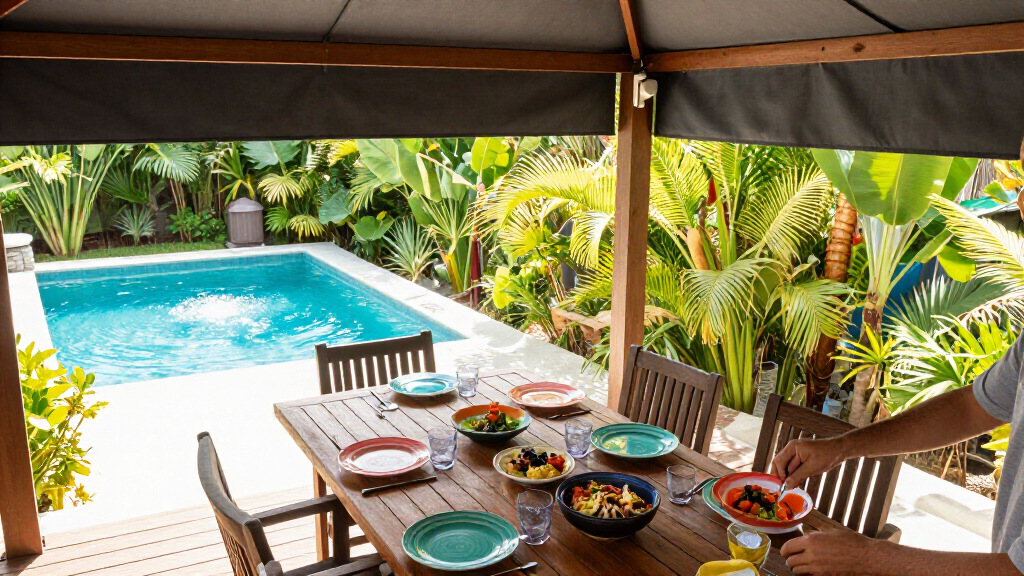 best hardtop gazebo for poolside dining