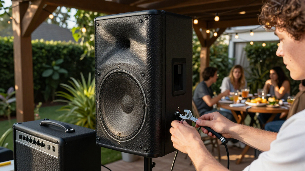 outdoor speaker system for parties