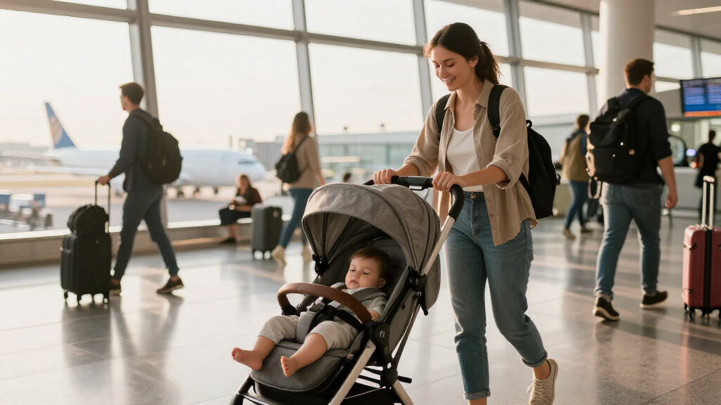 stroller travel system for international travel