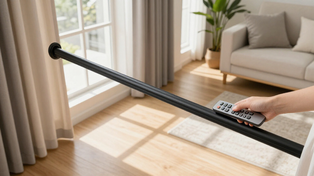 best motorized curtains track system