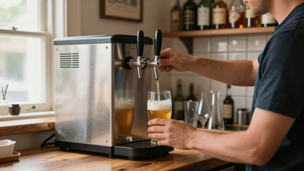 undercounter kegerator for home bar