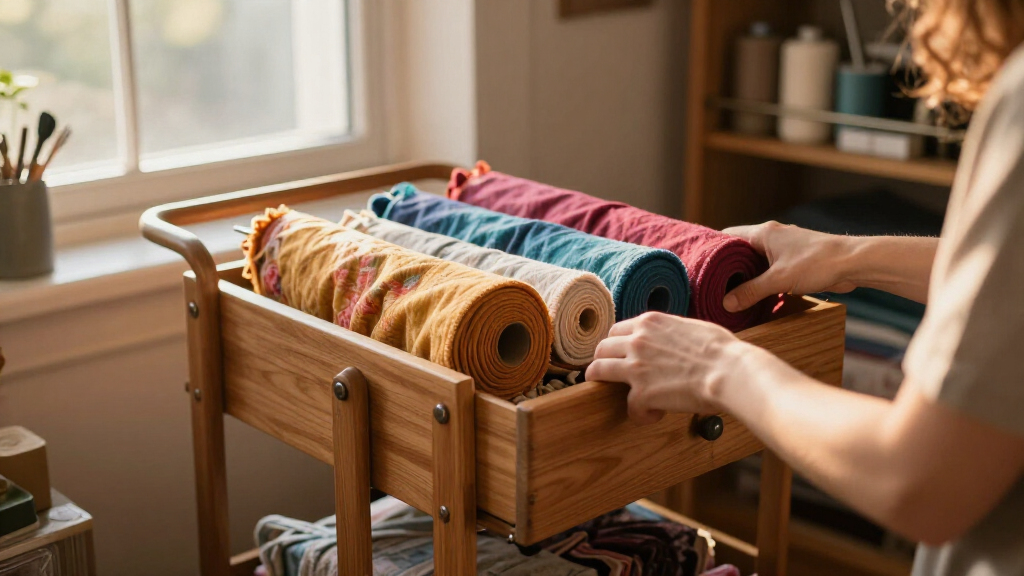 craft carts with drawers for fabric