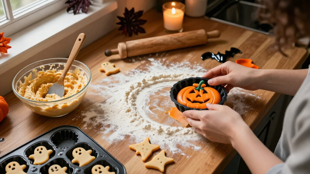 Halloween themed silicone baking molds