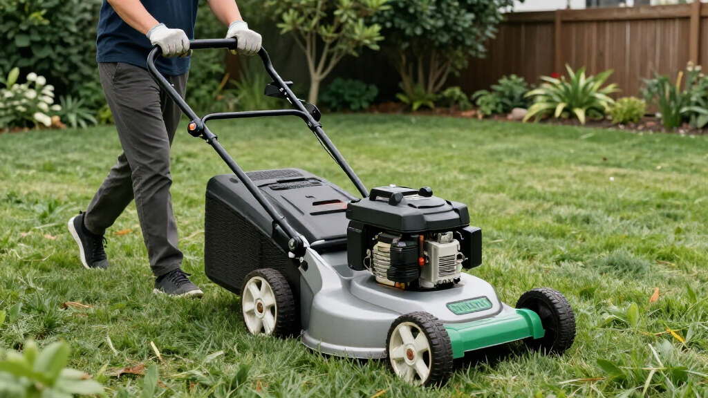 self propelled gas lawn mower