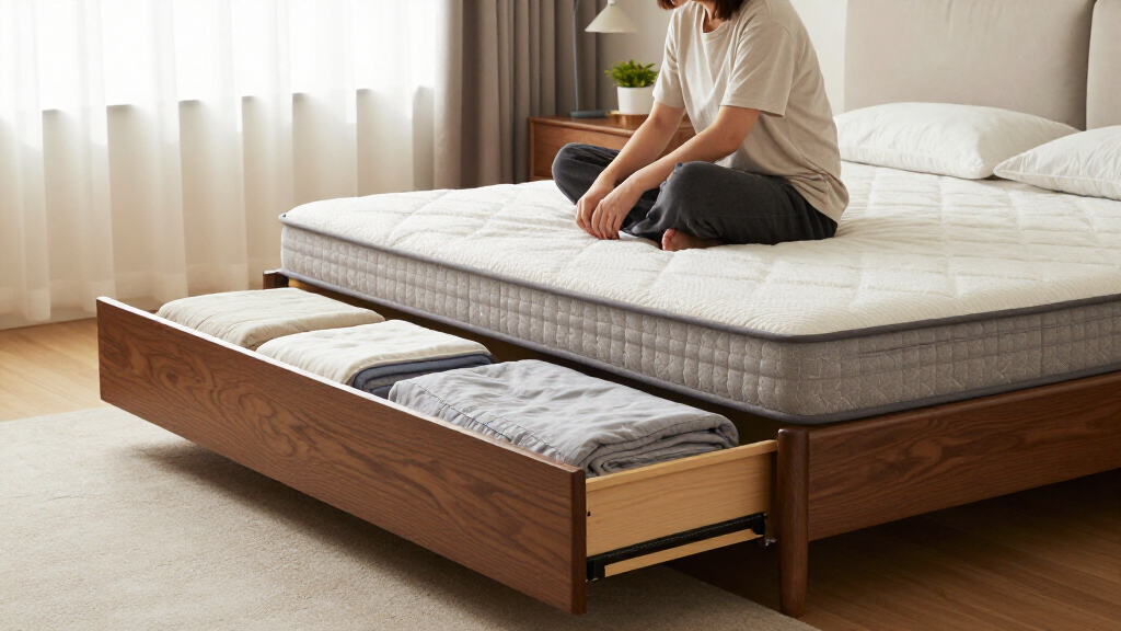 best king storage bed frame