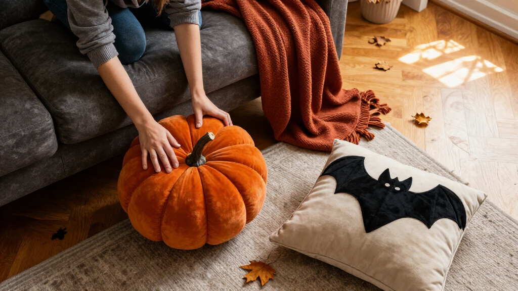 Halloween decorative throw pillows