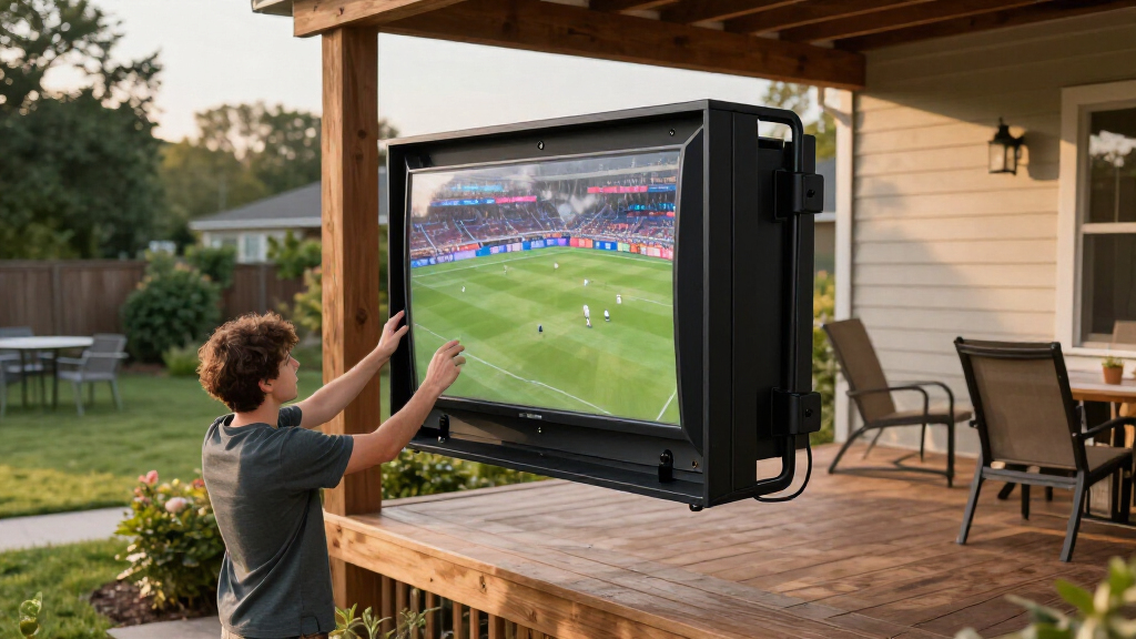 outdoor tv enclosure