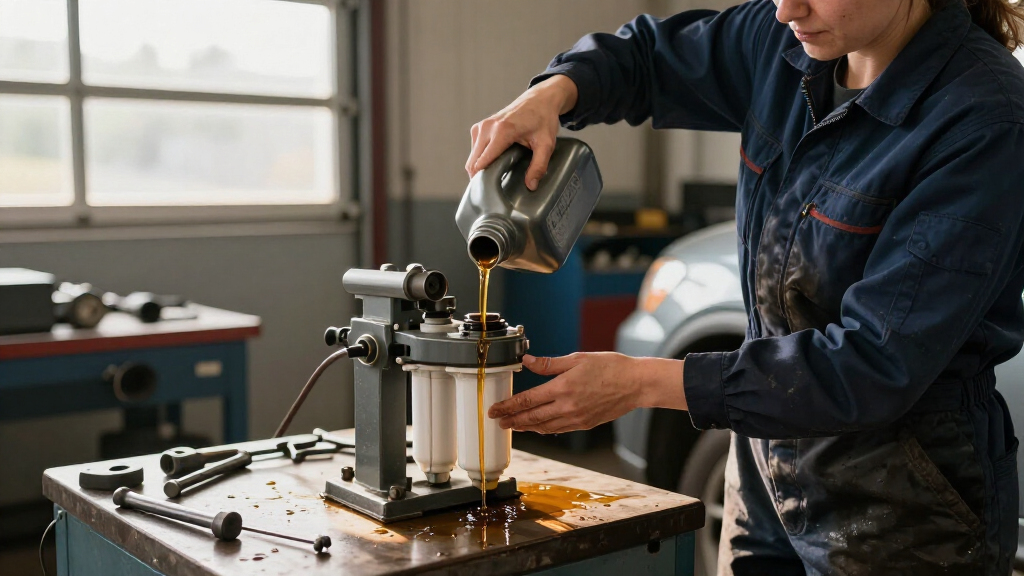 gearbox oil filtration system
