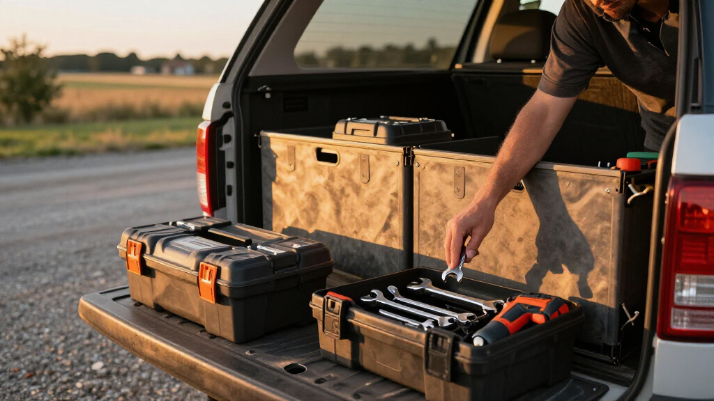 truck bed tool storage