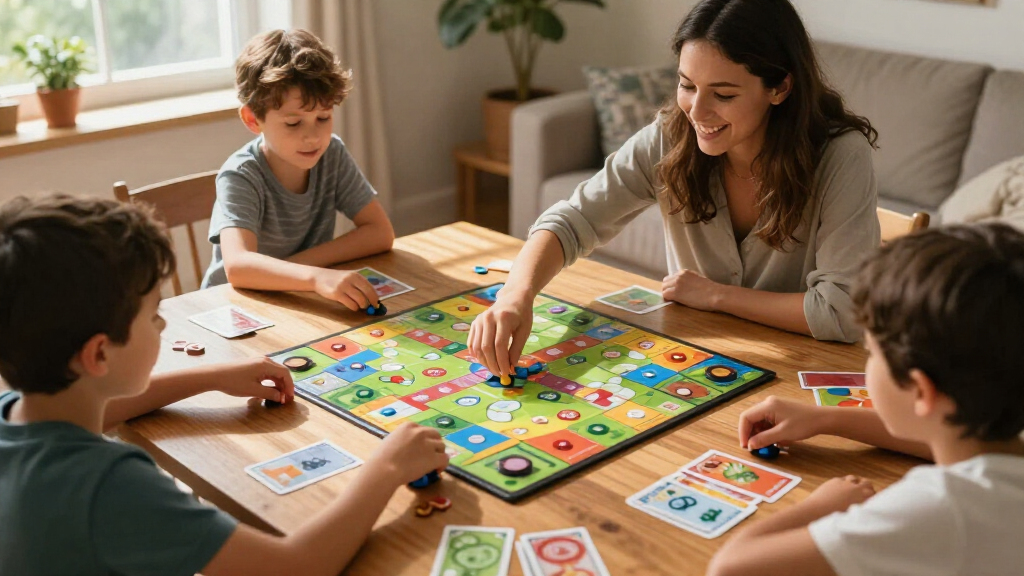 board game table with topper