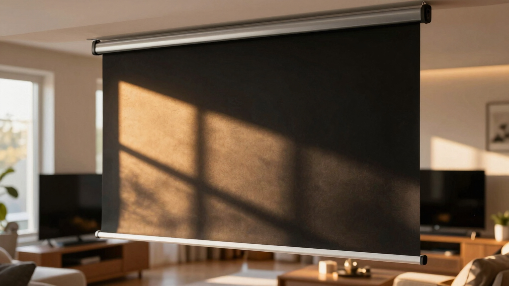 best motorized blackout shades for projector setup