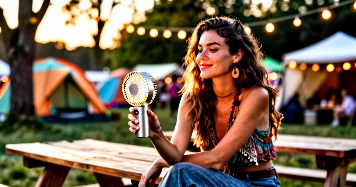 best camp fan with light for festivals