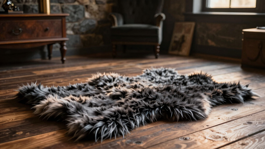 best faux fur rug for werewolf-themed rooms