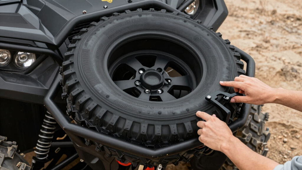best UTV spare tire carrier swing-out