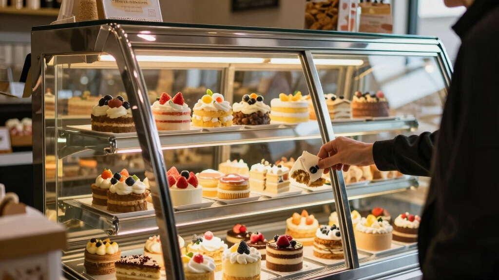 best refrigerated dessert display case for bakery
