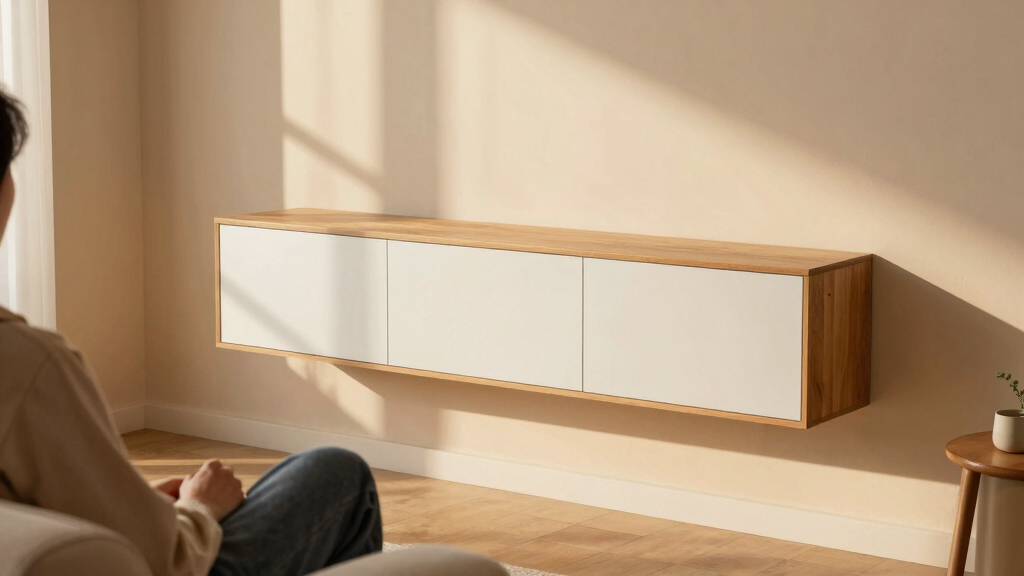 best floating media console wall mounted