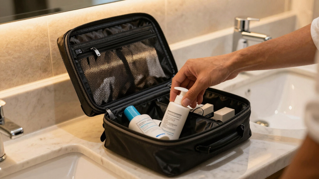best toiletry organizer for europe flights