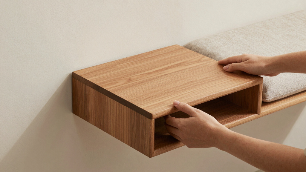 best wall mounted entry bench with storage