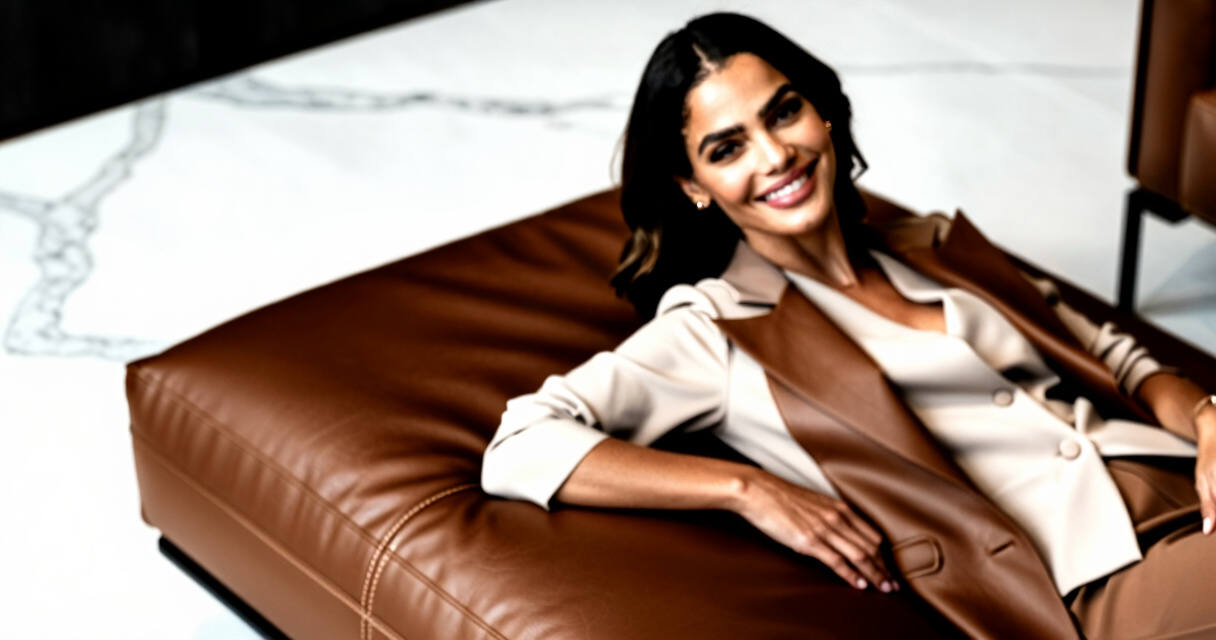 best leather ottomans
