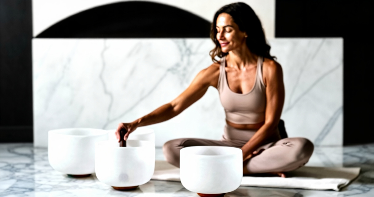 crystal singing bowl set
