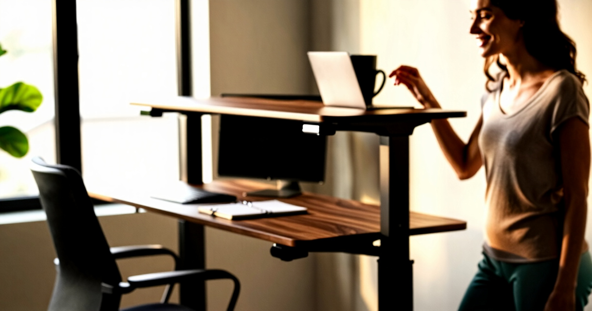 best home office standing desk electric