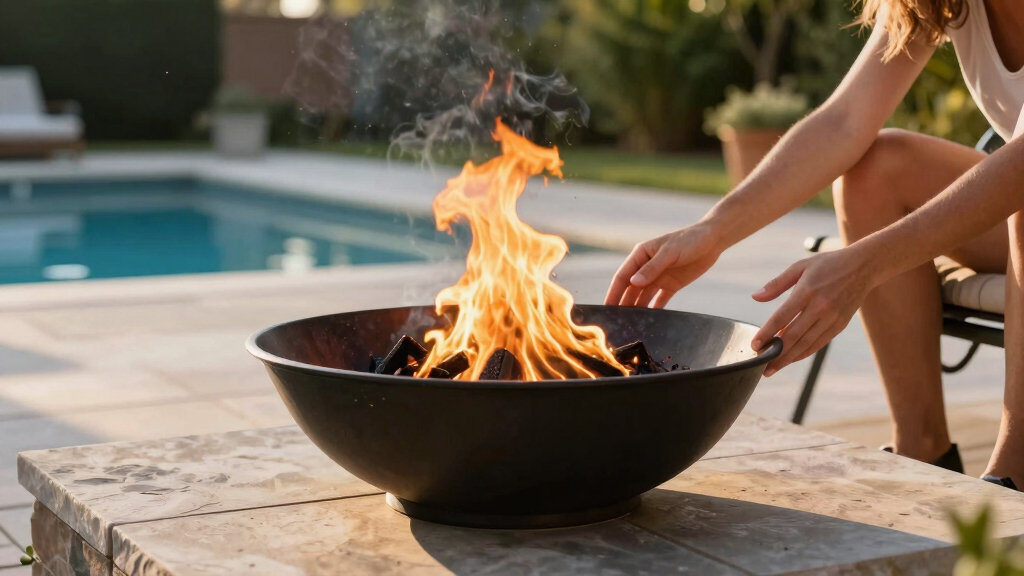 best fire bowl for poolscape