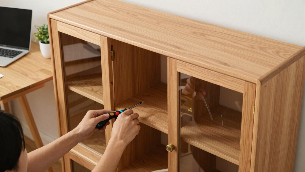 best home office bookcase with doors