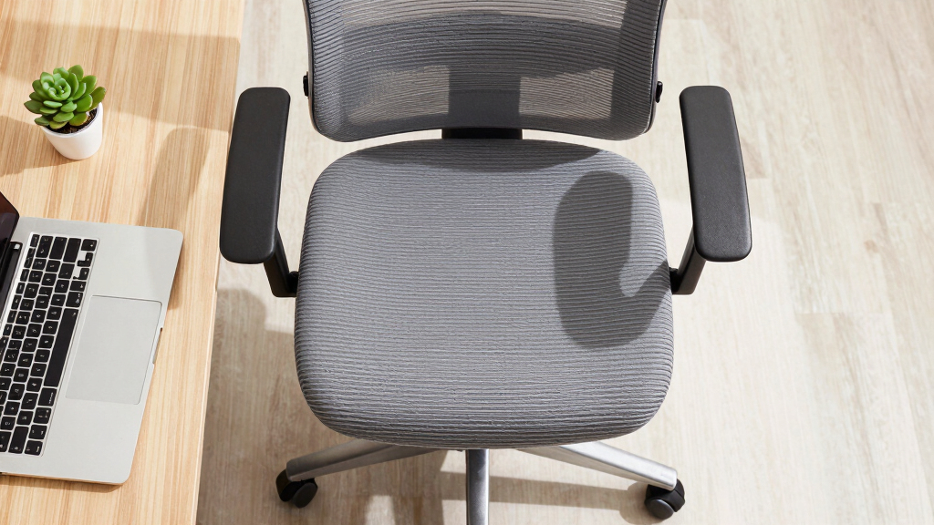 Ergonomic office chair with seat slider