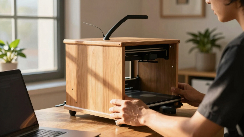 printer stand with storage cabinet